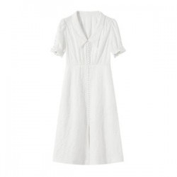 Deep V-Neck Halter Dress